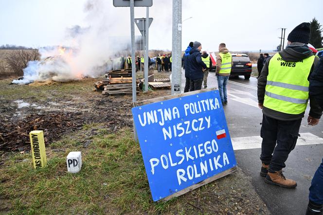 Protest rolników w Medyce 