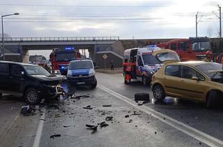 Wypadek na ul. Piotrkowskiej w Opocznie, 9.02.2022 r.