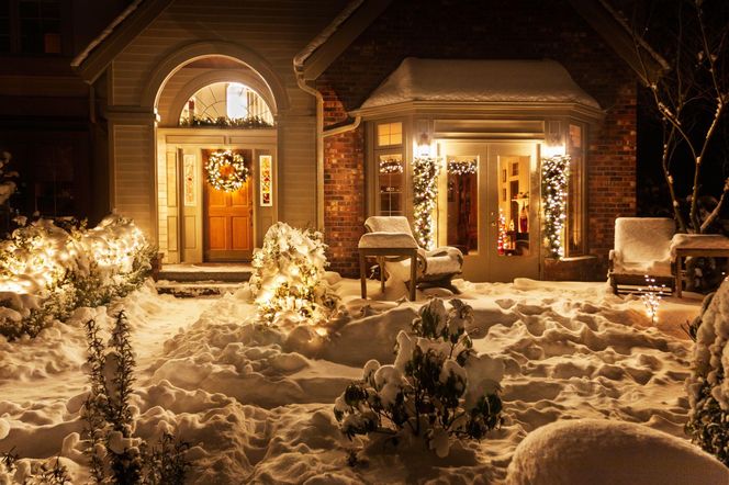 Świąteczne oświetlenie ogrodu