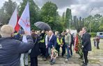 Protest na Cmentarzu Mauzoleum Żołnierzy Radzieckich w Warszawie (9.05.2025)