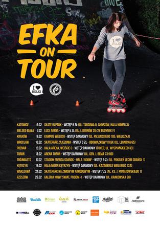 Plakat Efka on Tour