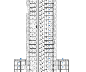 Nowy wieżowiec w Dubaju. Żelbetowa elewacja wieżowca O-14