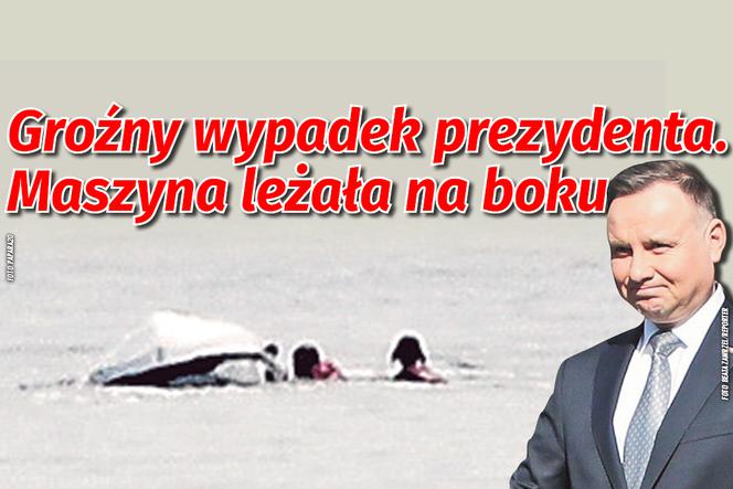 Prezydent Andrzej Duda miał wypadek na skuterze 