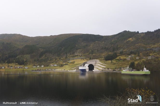 Wizualizacja tunelu dla statków w Norwegii