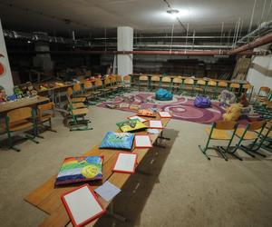 Schron w kijowskiej szkole