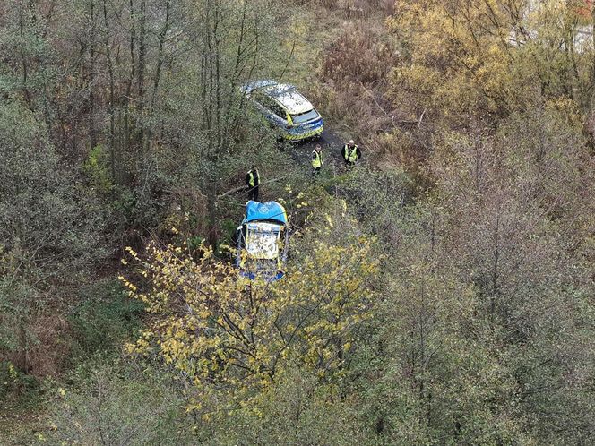 Pościg i wypadek w Pęcicach