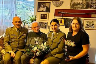 Życzenia dla najstarszego czołgisty w Polsce