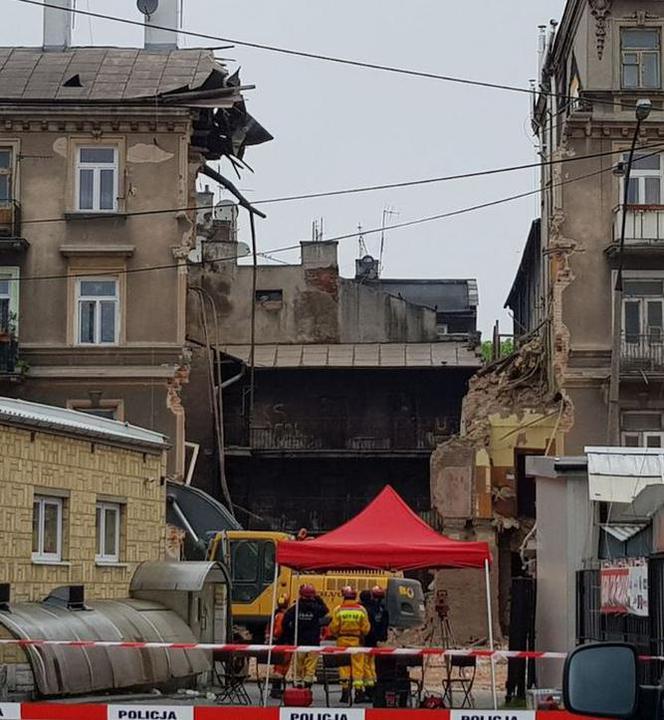 Zawalona kamienica przy ul. Lubartowskiej już rozebrana