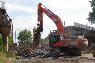 Wyburzanie wiaduktu łączacego Żeromskiego z Lubelską