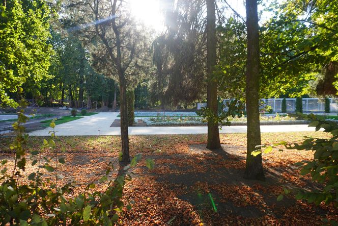 Remont Różanki w białostockim Parku Planty