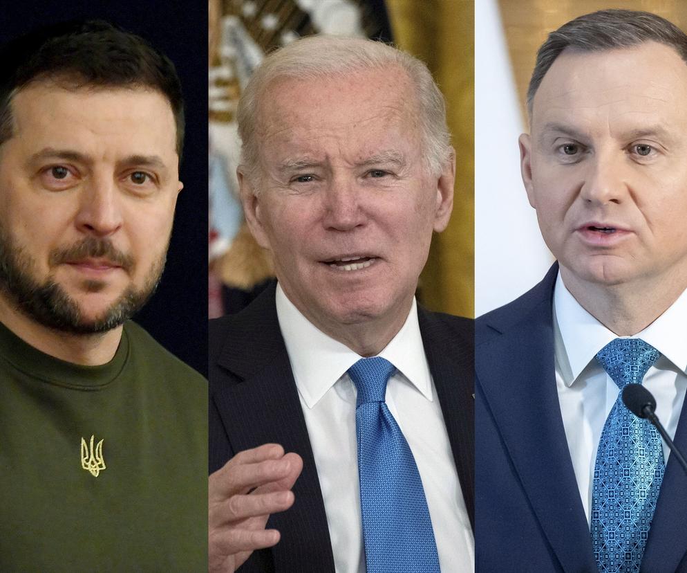Volodymyr Zelensky, Joe Biden, Andrzej Duda
