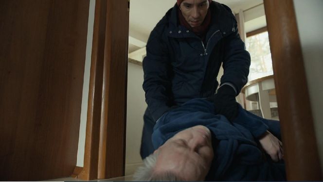 Barwy szczęścia, odcinek 3178. Tomasz (Jakub Sokołowski), Henryk (Zbigniew Suszyński)