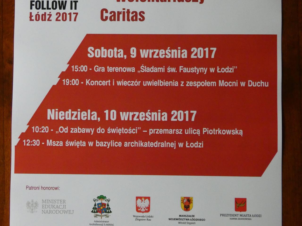 Zjazd wolontariuszy Caritas: Śladami świętej Faustyny