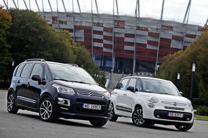 TEST - Fiat 500L kontra Citroen C3 Picasso - porównanie artystycznych minivanów