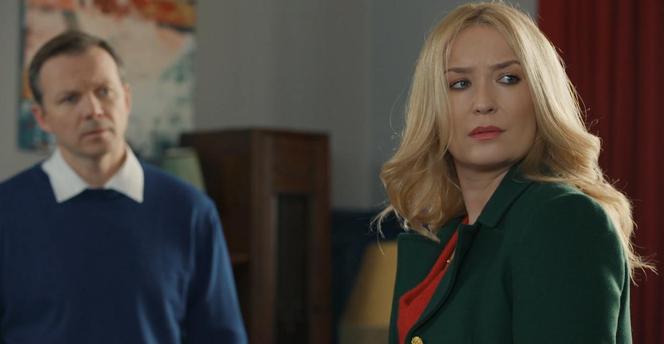 Barwy szczęścia odc. 2985. Karolina (Marta Dąbrowska), Bruno (Lesław Żurek)