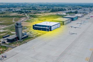Wizualizacja zaplecza technicznego na Katowice Airport