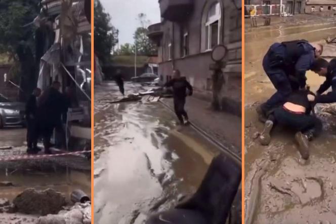 Szabrownicy grasują w Kłodzku. Próbowali okraść stację paliw. Nagranie z interwencji policji