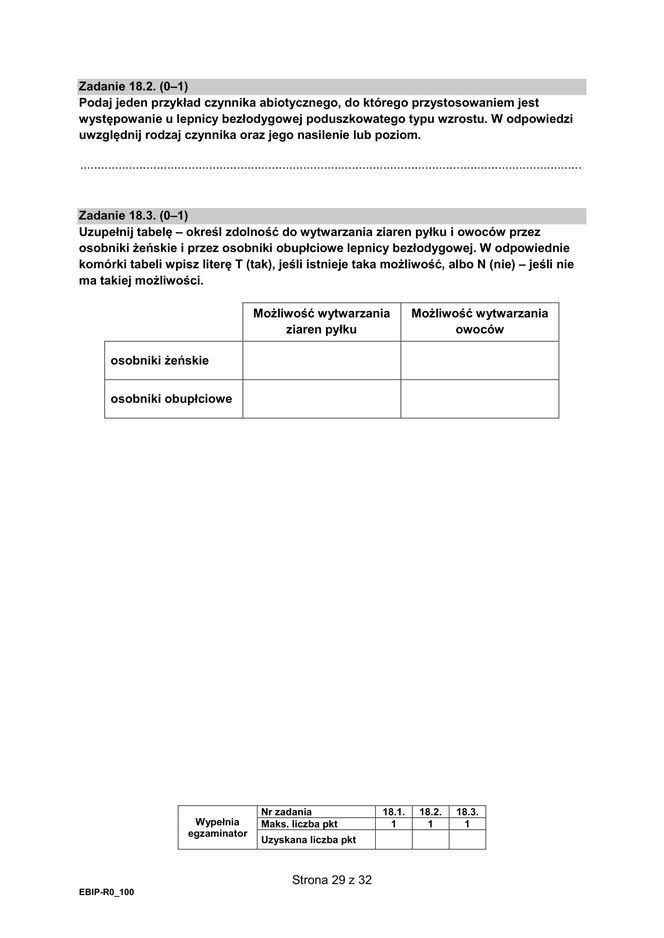 Matura 2025 - biologia
