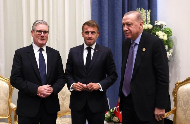 Emmanuel Macron i Donald Trump w Sharm el-Sheikh