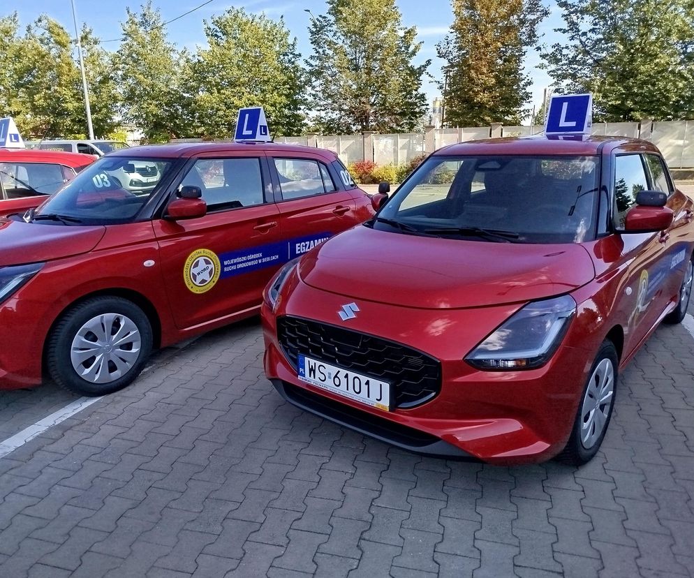 Siedlecki WORD wymienił starą flotę pojazdów egzaminacyjnych na nowe samochody marki Suzuki Swift