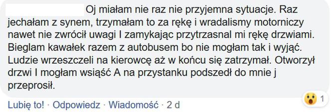 Internauci dzielą się swoimi historiami dotyczącymi komunikacji miejskiej