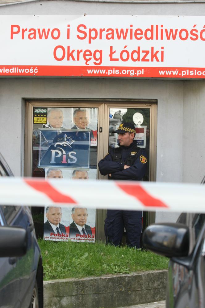 Atak w siedzibie PiS w Łodzi