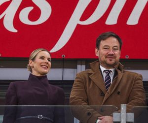 Marta Nawrocka na meczu Polska - Holandia