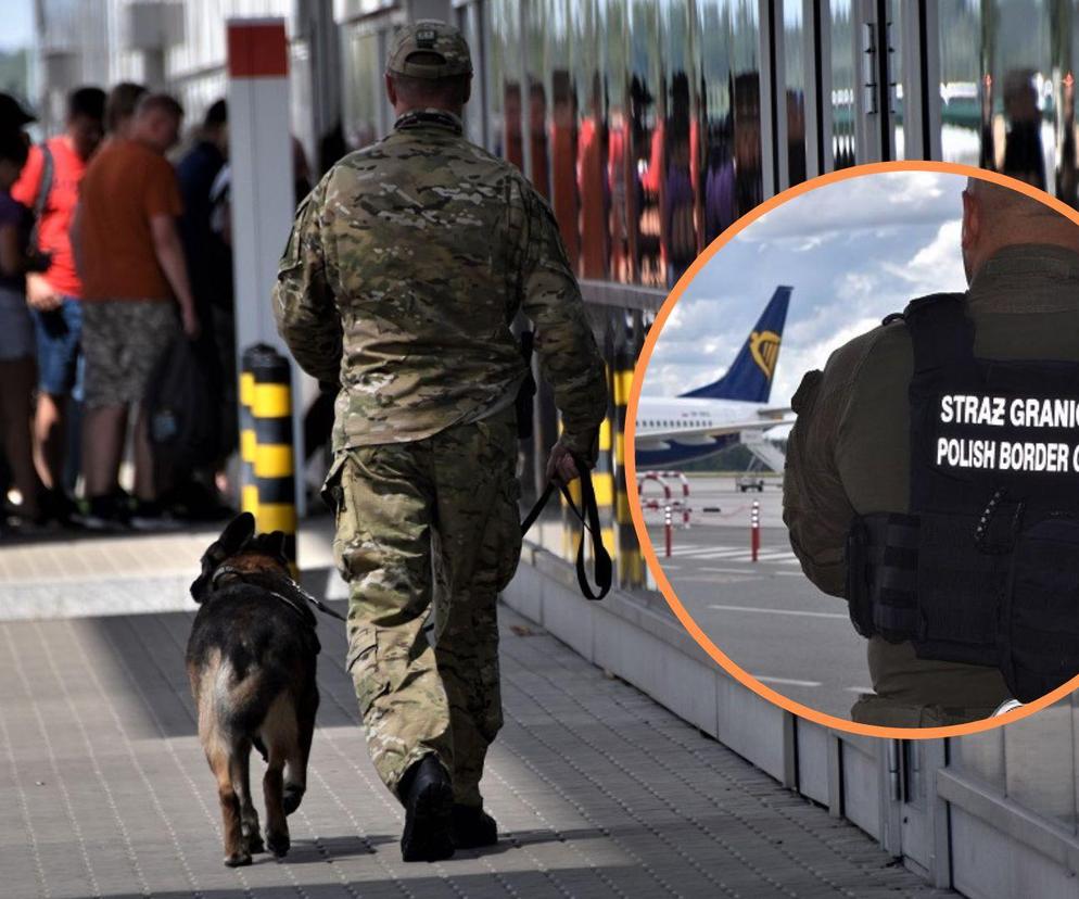 Żartowniś na lotnisku we Wrocławiu. Turysta powiedział, że ma bombę w walizce, wezwano pirotechników 