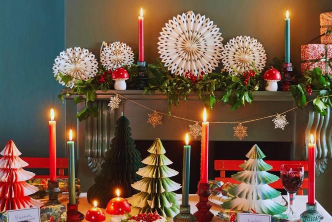 Dekoracje świąteczne na stół wigilijny