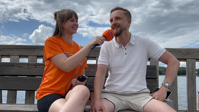 Wakacyjny patrol Eska Summer City na olsztyńskiej Plaży Miejskiej