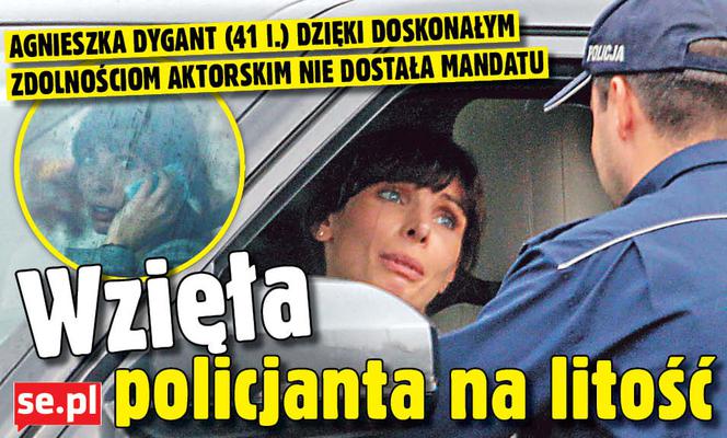 Wzięła policjanta na litość
