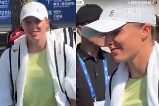 Iga Świątek zszokowana przez Chińczyków. Nagle wykrzyczeli te słowa po polsku, a ona się speszyła [WIDEO]