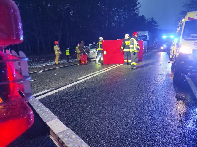 Tragiczny wypadek na DK 10 w Przyłubiu! Nie żyje jedna osoba, a kilka zostało rannych [ZDJĘCIA]