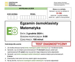 Odpowiedzi próbny Egzamin Ósmoklasisty 2024 MATEMATYKA. Gotowe rozwiązania u nas!