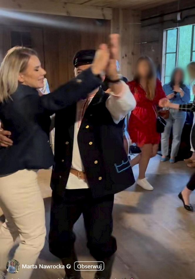 Porwał Martę Nawrocką do tańca 
