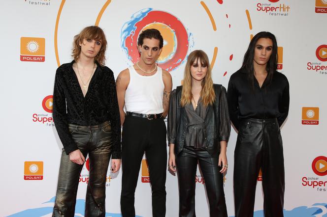 Maneskin na widowni słuchają Michała Szpaka. Ich miny mówią wszystko