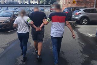 Zatrzymanie pseudokibiców po meczu Cracovii z Widzewem Łódź