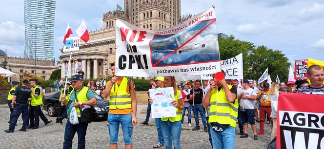 Protest Agrounii w Warszawie 7.07