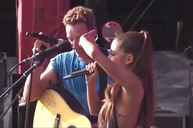Ariana Grande i Chris Martin - Global Citizen Festival