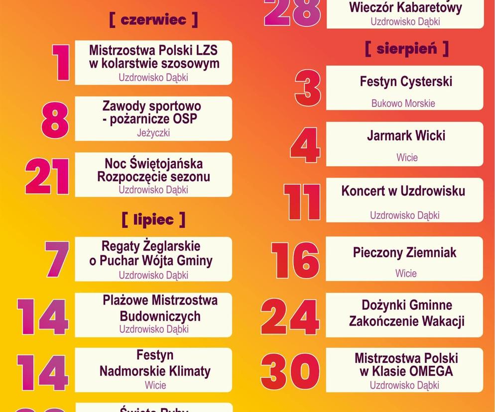 Sporo imprez w nadchodzące wakacje w gminie Darłowo
