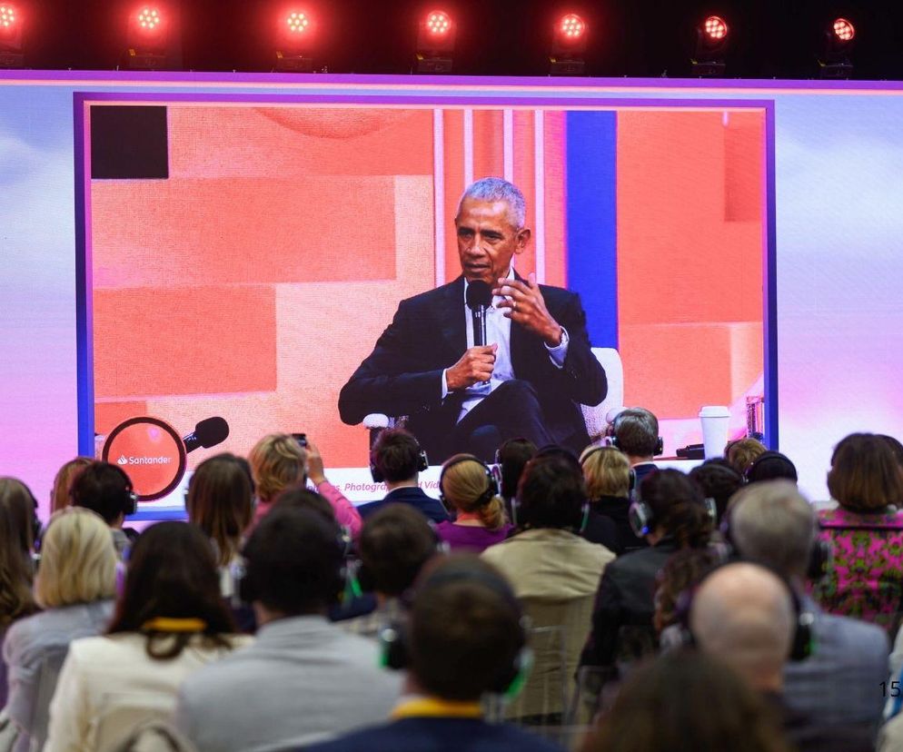 Barack Obama w Poznaniu podczas Impact 2025