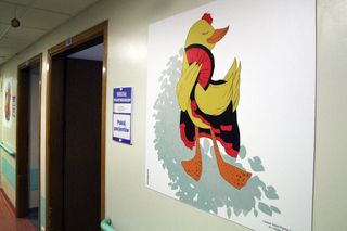 Grafiki z liceum plastycznego w grudziądzkim szpitalu