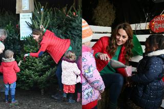 Kate Middleton jak Święty Mikołaj. Rozdaje choinki dzieciom [ZDJĘCIA]