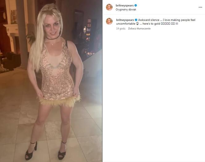 Screen z Instagrama Britney Spears
