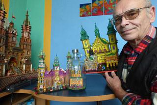Miniatury szopek krakowskich zamyka w butelce