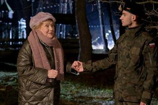 Święta w M jak miłość odcinek specjalny. Barbara (Teresa Lipowska), Mateusz (Krystian Domagała)