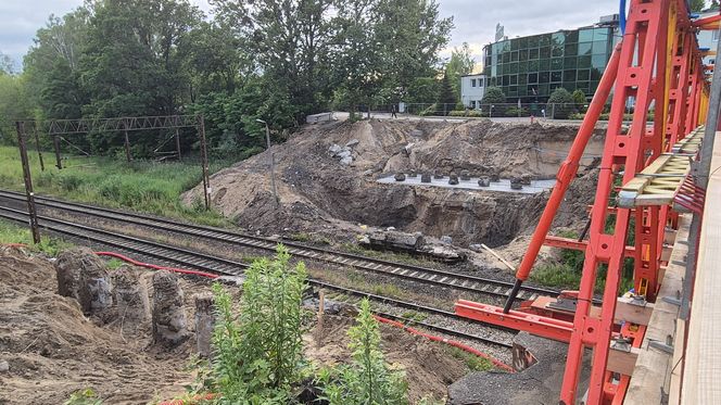 Postępują prace na olsztyńskim Tracku. Powstaje m.in. nowoczesny wiadukt