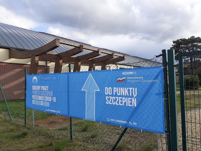 Punkt szczepień przy kortach w Toruniu