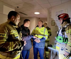 Pożar sortowni odpadów w Elblągu