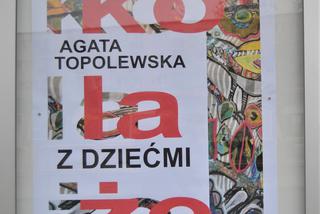 Wystawa Agaty Topolewskiej oraz dzieci Kolaże